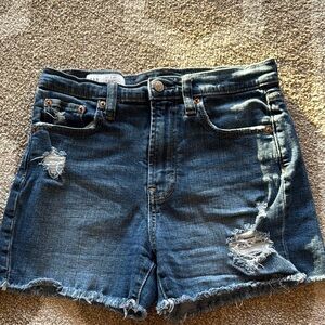 GAP Blue Distressed Jean Shorts 4R
